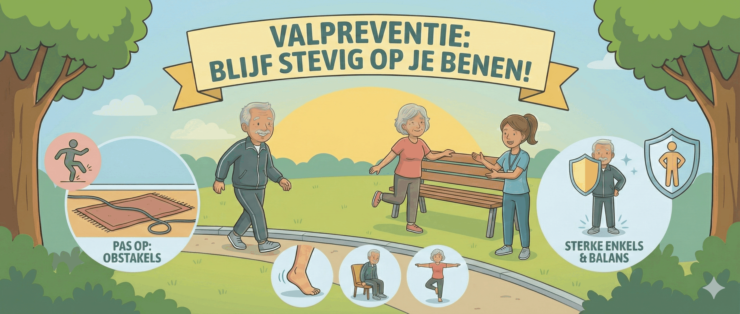 Blijf stevig op je benen staan met deze valpreventie tips